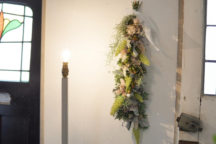 ドライフラワー　ガーランド