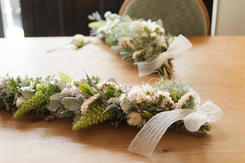 ドライフラワー　ガーランド