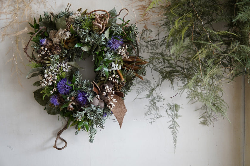 ドライフラワー　リース