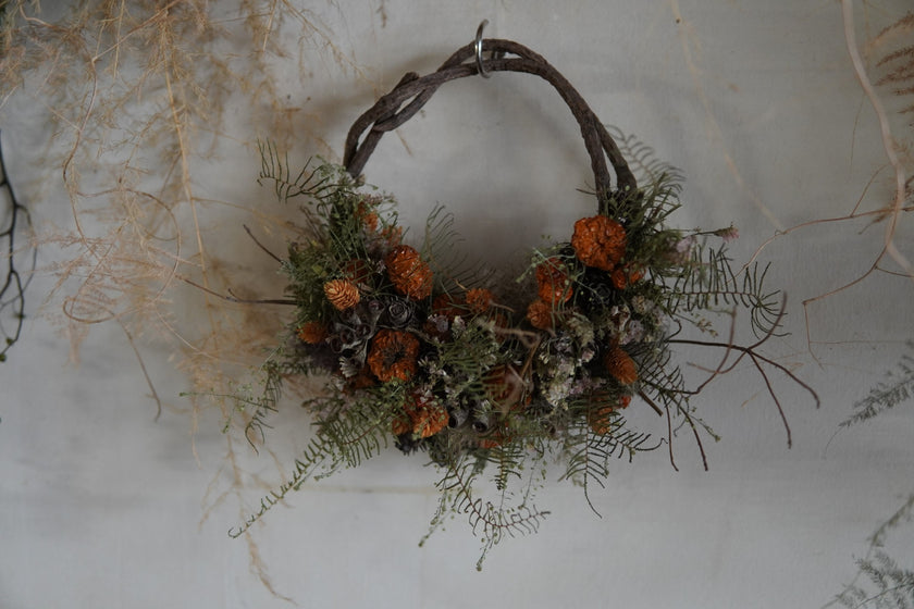 ドライフラワー　リース